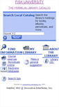 Mobile Screenshot of library.fisk.edu